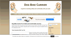 Desktop Screenshot of dogbikecarrier.com